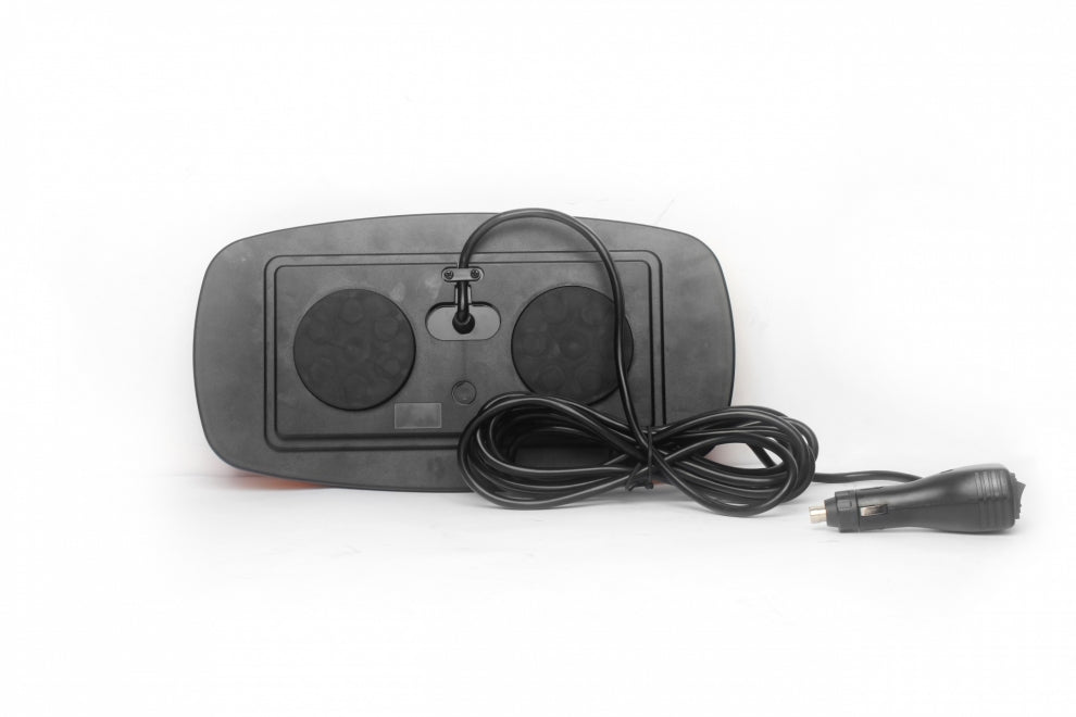 LED BLIXTLJUS 12–24V, 35W, Orange, Magnetfäste