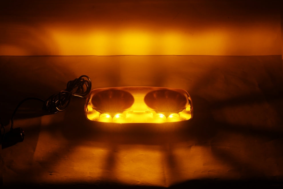 LED BLIXTLJUS 12–24V, 35W, Orange, Magnetfäste