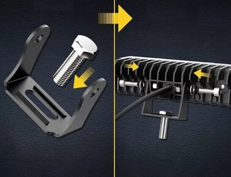 2X Ultra HD LED Extraljus för Fyrhjuling